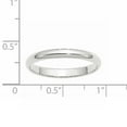 thumbnail image 4 of Primal Gold 10 Karat White Gold 3mm Half Round Band Size 9.5, 4 of 6