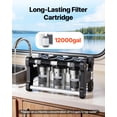 thumbnail image 4 of VEVOR RV Water Filter System, 5-Micron 3 Stage Premium RV Water Filtration System with Three Cartridges and 3/4" Fitting for RVs & Campers, Reduces Sediment, 4 of 9