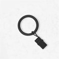 thumbnail image 1 of Chicology RING-EBK2528 Clip Rings with Fits Rods 1.125 in. Dia Curtain & Drapery Hardware, Essential Black - Pack of 12, 1 of 1