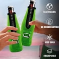 thumbnail image 5 of LOWLHOME Beer Bottle Insulators Sleeves, Zip-up Neoprene Insulated Bottle Jacket with Bottle Opener, Built-in 12oz Standard Beer Bottles Covers, 5 of 5