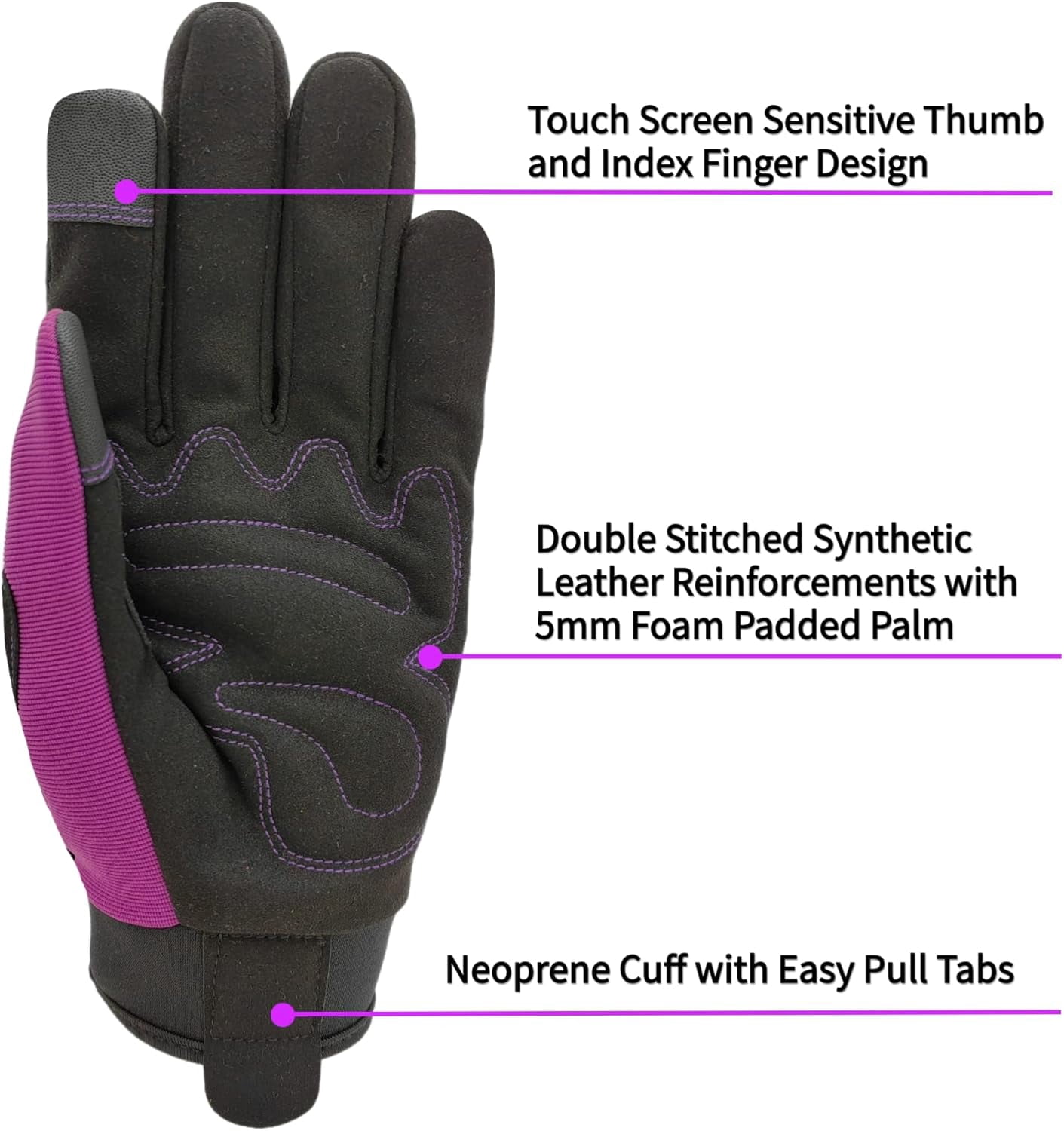 Safety Work Gloves for Men&Women,Utility Working Gloves,Mechanic Gloves,Yard Work Gloves,Performance Fit,Touchscreen