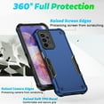 thumbnail image 3 of Feishell Compatible with Samsung Galaxy A12 Case, Armor Heavy Duty Shockproof Drop Protective Dustproof Full Body Rugged 3-Layer Military Tough Durable Cover for Samsung Galaxy A12,
Red, 3 of 6