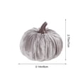 thumbnail image 4 of Fall Decor,Fall Decorations for Home,Velvet Pumpkins Decoration Artificial Fake Pumpkins,3IN Fabric Wrapped Pumpkin Ornaments for Home Kitchen Farmhouse(Gray), 4 of 6