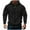 Black, variant on CFLVAEK Mens Big and Tall Hoodies Zip Up Workout Hooded Jackets Casual Long Sleeve Hoodie Sweatshirts with Sleeve Pockets Black XXXL