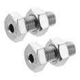 thumbnail image 1 of Unique Bargains M8x20mm Hexagon Fasteners Hollow Screw Bolts with Nuts 2 Pack, 1 of 5