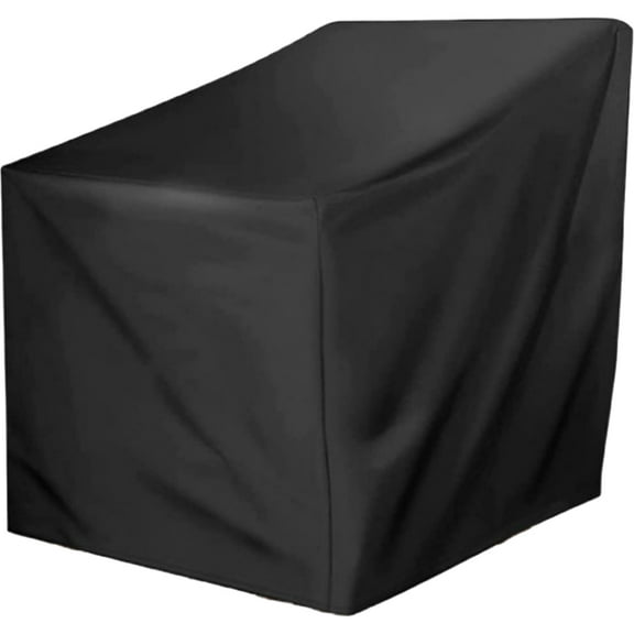 PTOOTP Terrace Chair Cover Rocking Chair Cover Black Pu 1Pcs