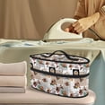 thumbnail image 2 of HELLHERO Coffee Latte Art Design Portable Travel Iron Carrier Bag Polyester Lightweight Zipper Handle, Case Only, 2 of 6