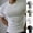 White, variant on Mens Shirts Casual,Mens High-Elastic Sports Fitness Wear Running Short Sleeve Breathable Training Tops