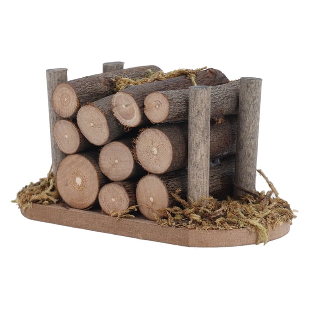 Modelo De Leña Para Casa De Muñecas, Estilo Rural De Leña Para Casa De Muñecas 1:12