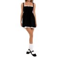 thumbnail image 3 of xiaxaixu Robe d'Été Décontractée pour Femmes Sans Manches Dos Nu avec Dentelle Clubwear, 3 of 7