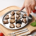 thumbnail image 4 of HEANUJJ 1Jgo Para Hornear Escargot De Acero Inoxidable Con Pinzas Para Uso En Cocina Y Restaurante, 4 of 8