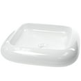 thumbnail image 2 of Novatto Bianco TP-V02W Glossy White porcelain Square Vessel Sink, Chrome Pop-up Drain, 2 of 4