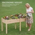 thumbnail image 5 of Gianna Raised Garden Bed - Cedar Planter with Non-Woven Liner, Bottom Drainage, 30-Inch Height, 72 x 23 x 30 in Sizes for Outdoor Plants，Wood, 5 of 6