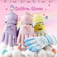 thumbnail image 2 of Kawaii Sanrio Hello Kitty Cinnamoroll My Melody Children Kid Ski Gloves High Quality Winter Thicken Warm Gloves Windproof Gloves, 2 of 21
