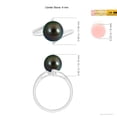 thumbnail image 5 of Angara Solitaire Tahitian Cultured Pearl Bypass Split Shank Ring in 14K White Gold for Women | June Birthstone Jewelry for Her, 5 of 8