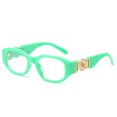 thumbnail image 3 of Gafas de sol vintage para mujer, ligeras, de lujo, estilo femenino, personalizadas, de tendencia, planas, 3 of 6