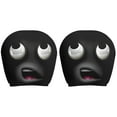 thumbnail image 1 of 2PCS Funny Cartoon Car Headrest Covers, Cute Funny Cartoon Eyes Car Headrest Covers Car Seat Head Rest Protector for Auto Front Seat Rest Halloween Decoration, 1 of 8