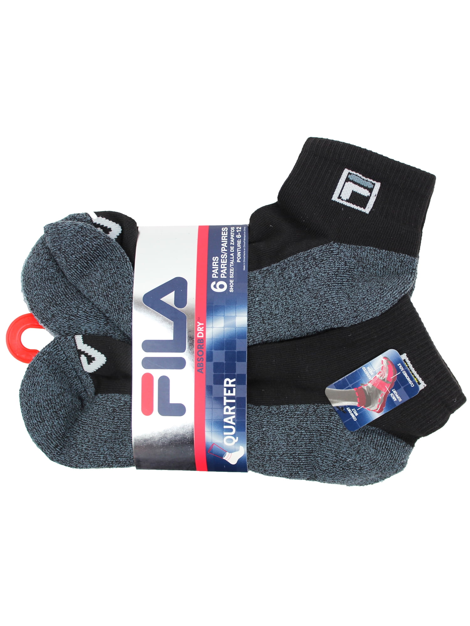 black fila socks