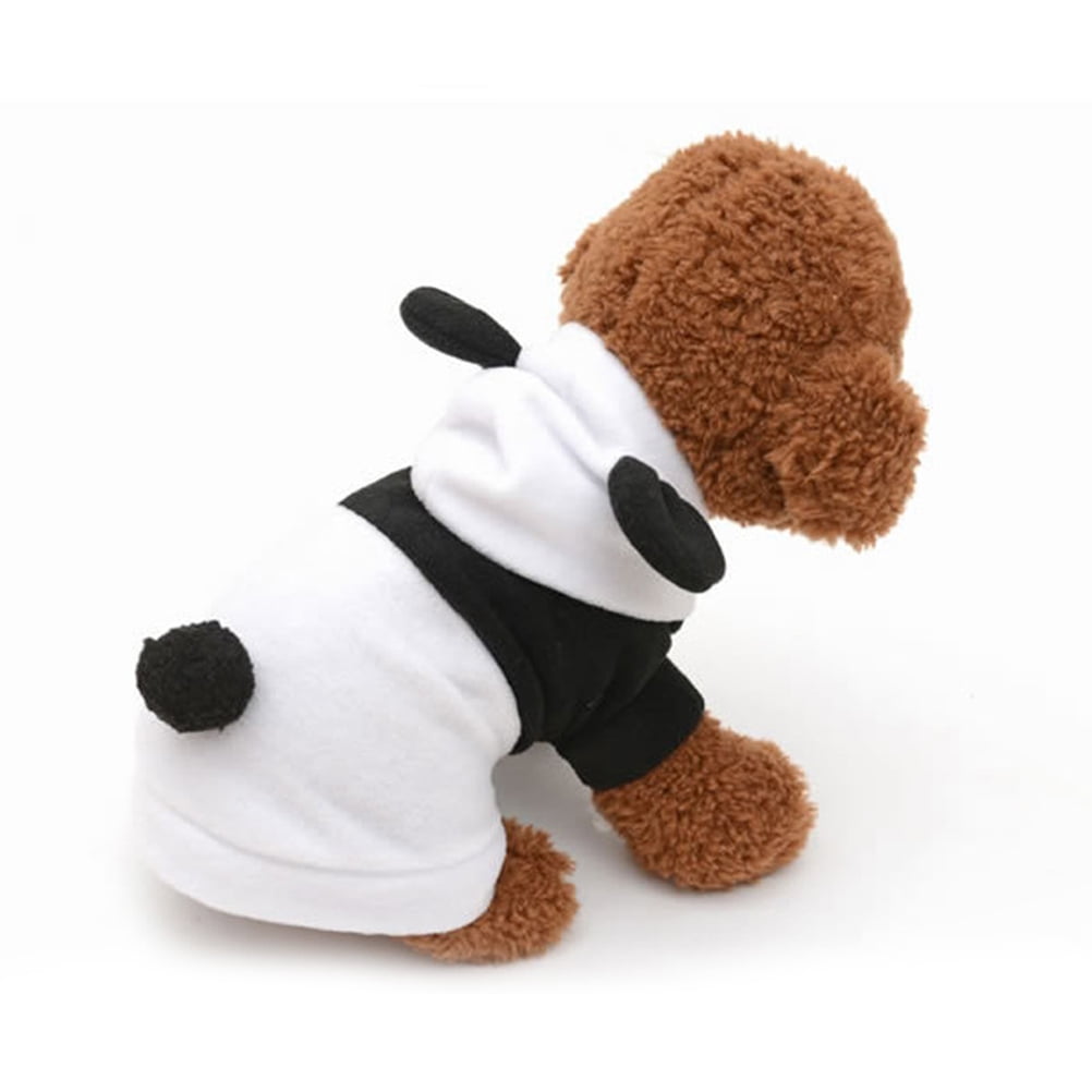 Dog Panda Costume Pet Puppy Hoodies Clothes Coat Autumn Winter Dress Size S Walmart