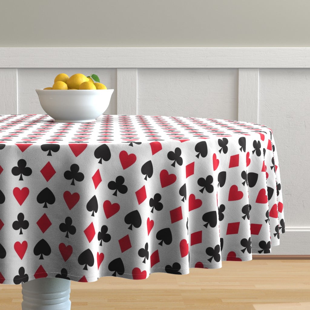 Round Tablecloth Black White Teal Dot Circles Turquoise Polka Cotton Sateen Round Tablecloth Black White Teal Dot Circles Turquoise Polka Cotton Sateen