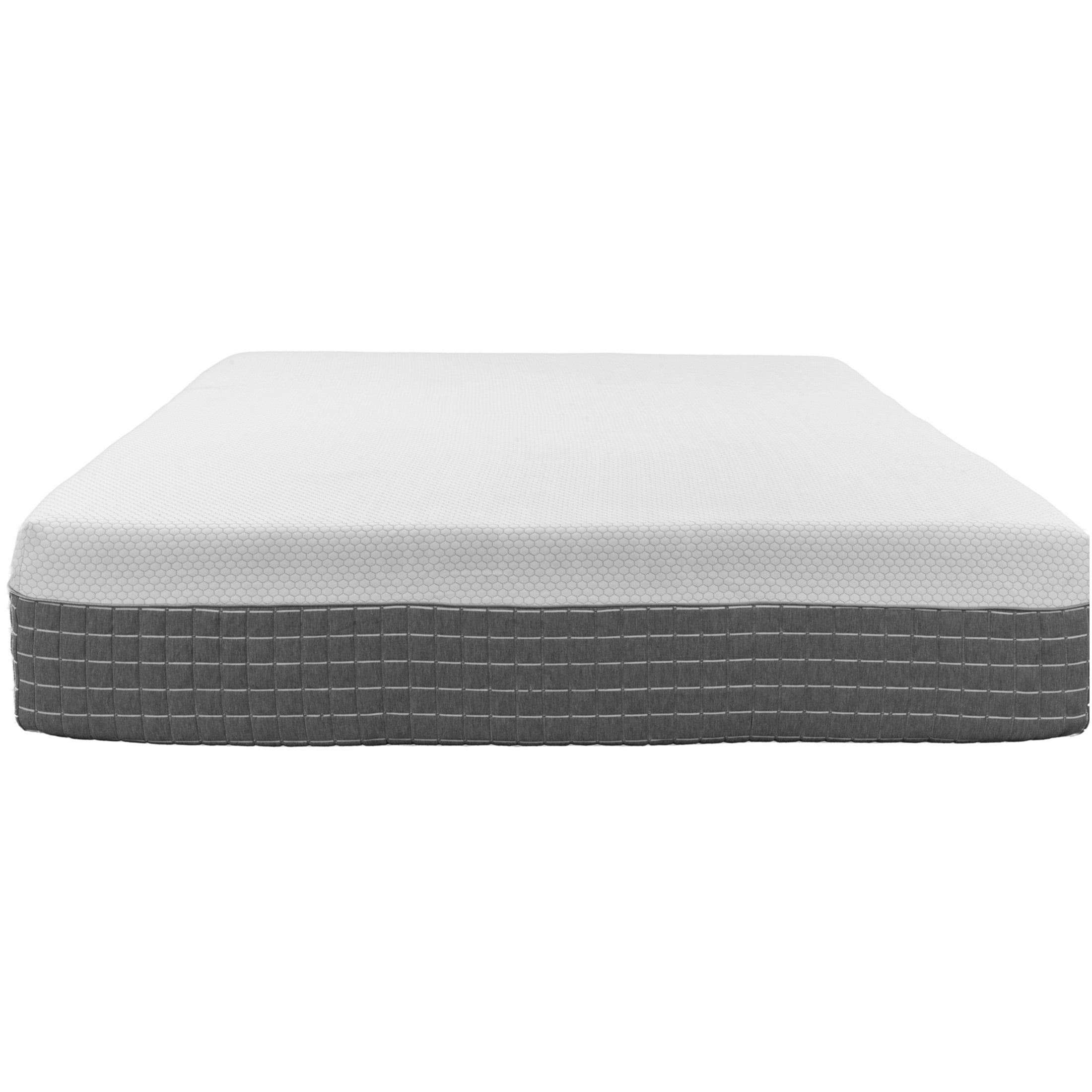 JERFIT 12 Inch Hybrid Twin Mattress, Medium Plush Feel, Gel Infused Memory Foam Pocketed Coils for Cool Sleep, CertiPUR-US Certified, Motion Isolation, Adjustable Base Friendly