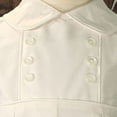 thumbnail image 3 of Baby Boys White Off-White Silk Short Sleeve Bonnet Christening Romper 0-3M, 3 of 3