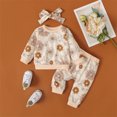 PatPat Baby Girl Clothes Long Sleeve Cute Sweatshirt and Pants Set, 36