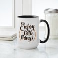 thumbnail image 4 of CafePress - Enjoy The Little Things - 15 oz Ceramic Large White Novelty Mug, 4 of 4