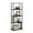Americano Black, variant on Furinno 23.6 W x 11.6 D x 57.4 H 5-Shelf Decorative Shelves, Light Cherry and Black