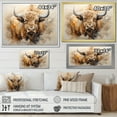 thumbnail image 4 of Designart "Simplistic Bison Likeness" Animals Bison Floater Framed Canvas Wall Art, 4 of 5