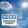 thumbnail image 5 of (2 Pack) Hearing Protection Is Required When In Operation OSHA Notice Sign 18 Inch X 12 Inch Vinyl Label Decal Sticker Weather Resistant, UV Protected for Workplace, Business, and, 5 of 6