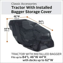 Tractor with Installed Bagger Storage Cover, X-Large
