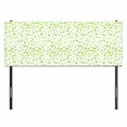 thumbnail image 3 of Leaf Headboard, Various Types of Green Fresh Leaves Illustration with Garden Summer Season Graphic Design, Upholstered Decorative Metal Bed Headboard with Memory Foam, Full Size, Green, by Ambesonne, 3 of 4