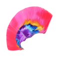 thumbnail image 4 of Peluca mohicana punk rockera para mujeres y hombres, peluca para baile de máscaras. Rosa, 4 of 9