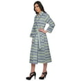 thumbnail image 2 of Moomaya Printed Robe For Girls Cotton Bathrobes For Women Wrap Dressing Gown, 2 of 6