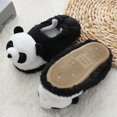 thumbnail image 3 of Pantuflas de peluche de panda 26/27 Eu, pantuflas cálidas de algodón para niños de 1 a 6 años, regalos de Navidad para niños, pantuflas de interior de piel de panda de dibujos animados, 3 of 5
