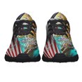 thumbnail image 5 of Jesus Way Maker Miracle Worker Promise Keeper American flag Shoes Sneakers Black Size 9, 5 of 7