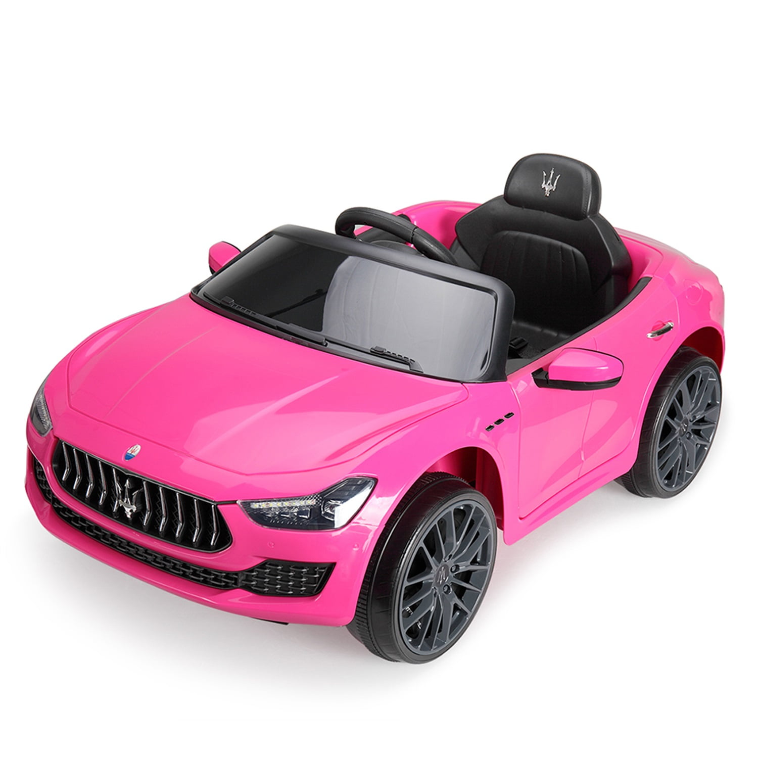 CIPACHO 12V Kids Ride On Car with 2.4G Remote Control,Battery Powered Electric Ride On Vehicle Double Doors, Pink