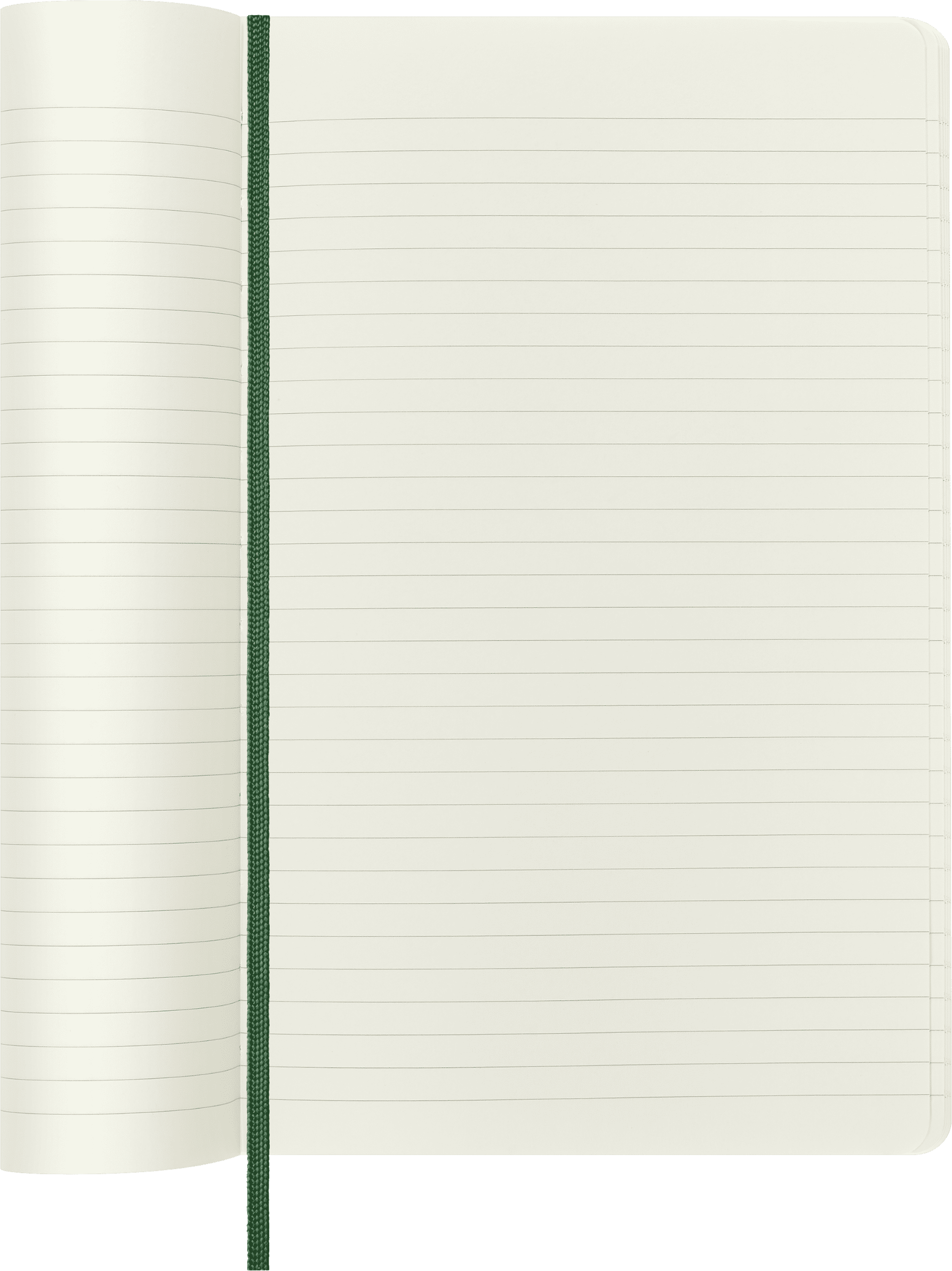 (2 pack) Moleskine Classic Notebook, Soft Cover, Large (5" 8.25"), Ruled, Myrtle Green