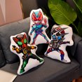 thumbnail image 2 of 45cm Cute Kamen Rider Plush Toy Double-sided Printing Pillow Anime Masked Rider Ryuki Faiz Black RX Build Plushie Gift, 2 of 5