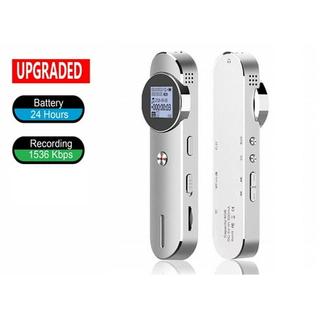 Voice Recorder, Seenda 1536Kbps 8G Digital Voice Activated Recorder for Lectures, Meeting - 2019 Upgraded HD Audio Sound Recorder, 64GB TF Card Extended, Password, USB Charge, MP3, 580 Hours (Best Of The Voice Usa 2019)