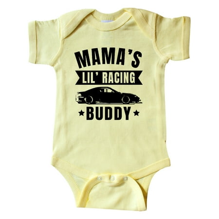 

Inktastic Mamas Lil Racing Buddy Gift Baby Boy or Baby Girl Bodysuit