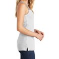 thumbnail image 3 of Mafoose Women's Juniors Varsity Tank White/ Heathered Nickel X-Small, 3 of 4