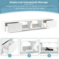 thumbnail image 6 of Aukfa Modern TV Stand for TVs Up to 95" with PP-Controlled LED Light & Fluted Doors,White, 6 of 8