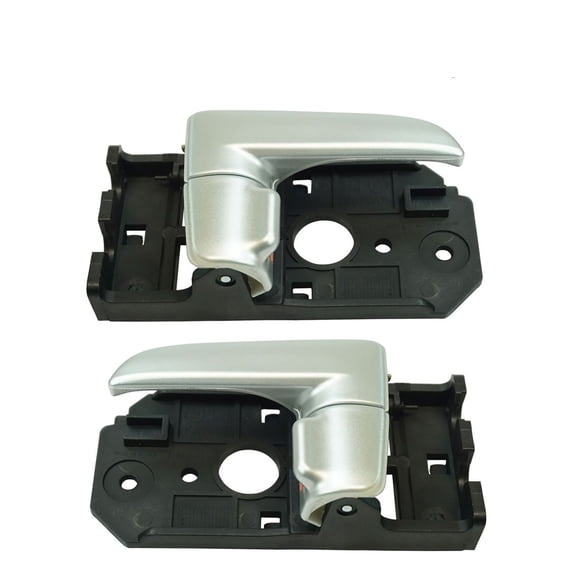 Front Interior Inside Silver Door Handle Driver or Passenger Pair for Spectra