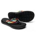 thumbnail image 3 of STQ Flip Flops for Women Quick Dry Yoga Mat Beach Sandals Comfortable for Summer BLACK MULTI Size 10, 3 of 8