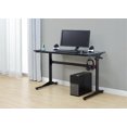 thumbnail image 1 of Hometrends 47”L Black T-shaped Frame Gaming Table Economic Gaming Desk, 1 of 2