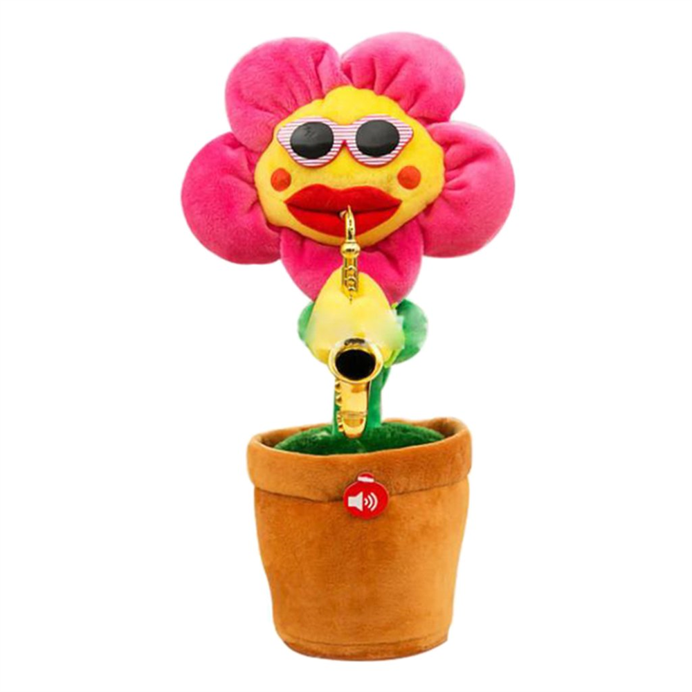Dengmore Dancing Plush Toy Electronic with Song Cute Dance Succulent Lovers Did with Learning to Speak Function