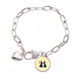 thumbnail image 1 of Equipo deportivo Pulsera de cadena de corazón joyería encanto moda, 1 of 3