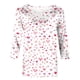 thumbnail image 4 of Camisetas de Manga Corta para las Mujeres Retro Cuello Redondo Pascua Impreso Suelto Top, Ligero Poliéster 3/4 Camiseta de Manga para el Desgaste Casual, Diario Y de Primavera, 4 of 4